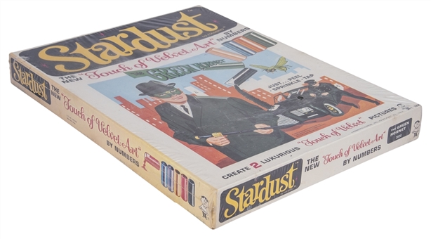 1965 Hasbro The Green Hornet "Stardust: The New Touch of Velvet Art" Paint by the Numbers Factory Sealed Box
